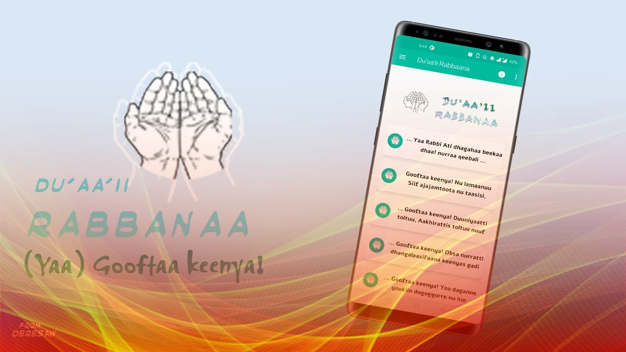 Rabbana Duas MP3 Afaan Oromoon screenshot